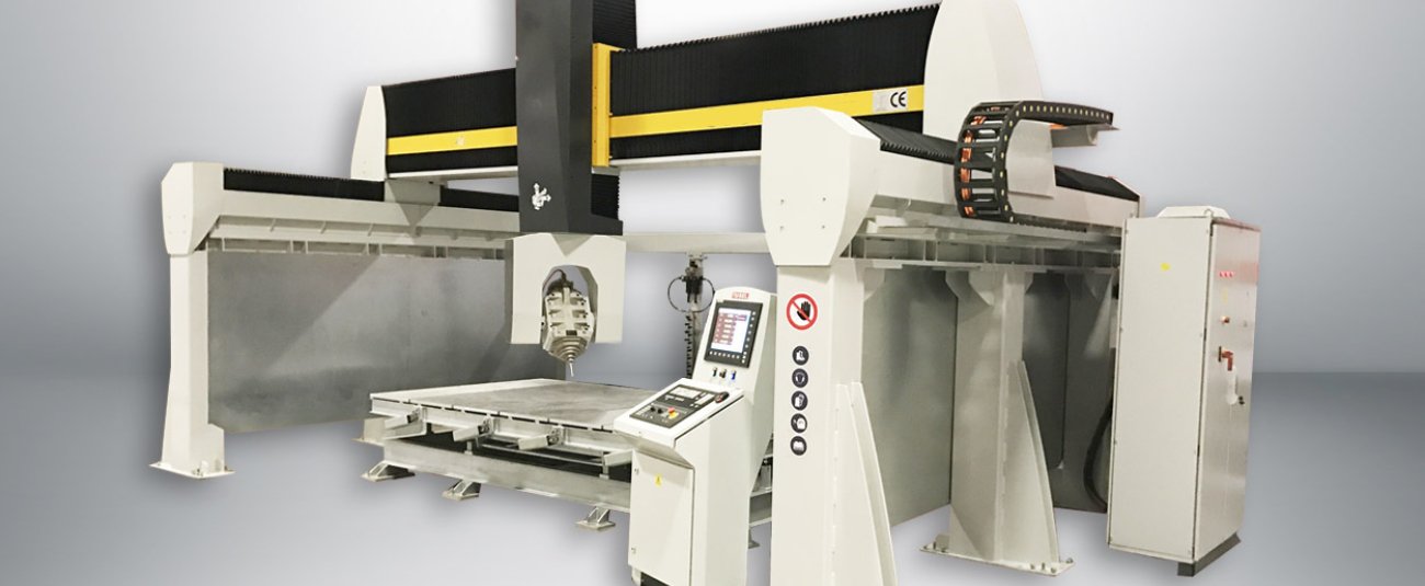 Usinage CNC 3D de type pont à 5 axes